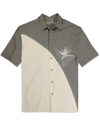 Crescent BOP  Embroidered Polynosic Camp Shirt by Bamboo Cay