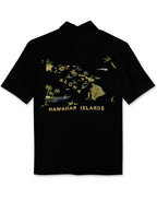 Aloha Islands Embroidered Polynosic Camp Shirt by Bamboo Cay