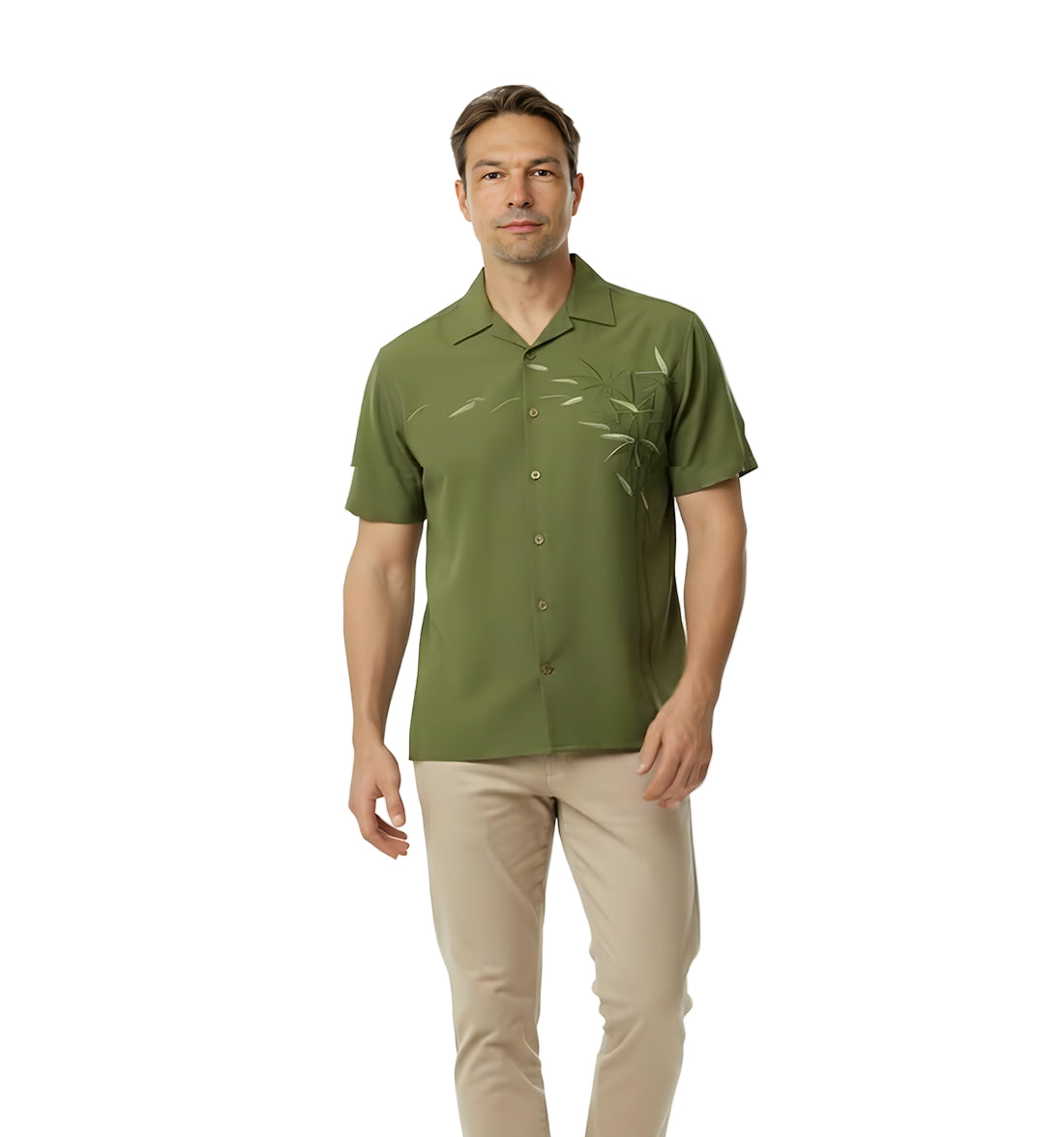 Bamboos On The Loose Polynosic Camp Shirt by Bamboo Cay
