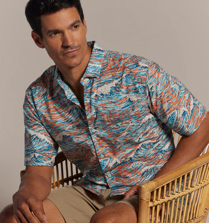 Whitecaps Cotton Lawn Shirt by Tori Richard