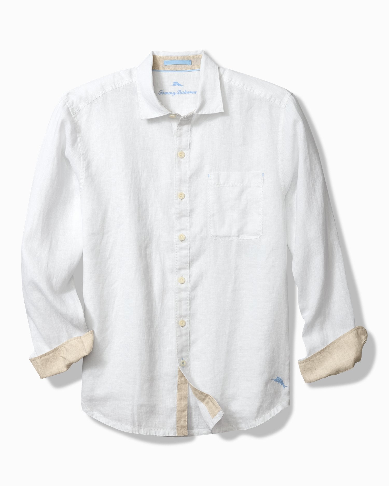 Tommy Bahama Men's Paradise Breezer Linen Long-Sleeve Shirt - Victoria Blue