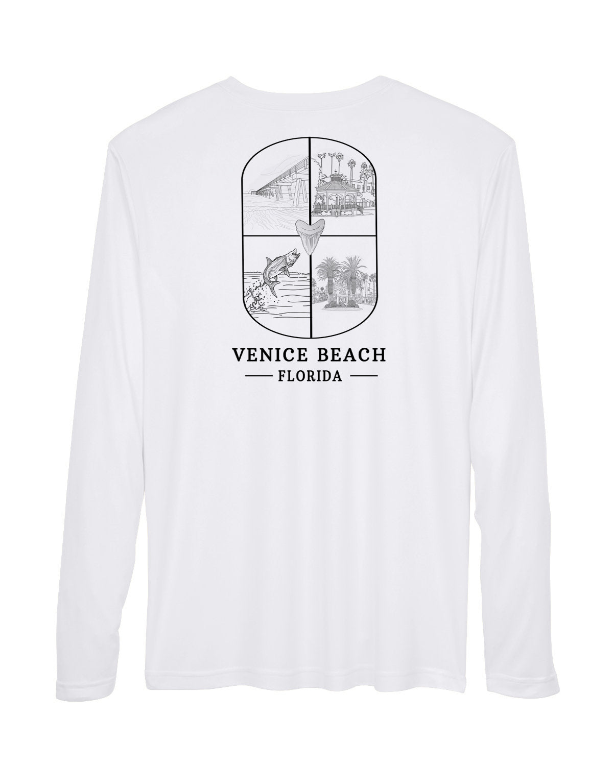 Venice Beach Scenic Long Sleeve Sun Protection Shirt