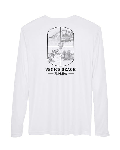 Venice Beach Scenic Long Sleeve Sun Protection Shirt