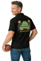 Halftime in Paradise Polynosic Camp Shirt by Bamboo Cay