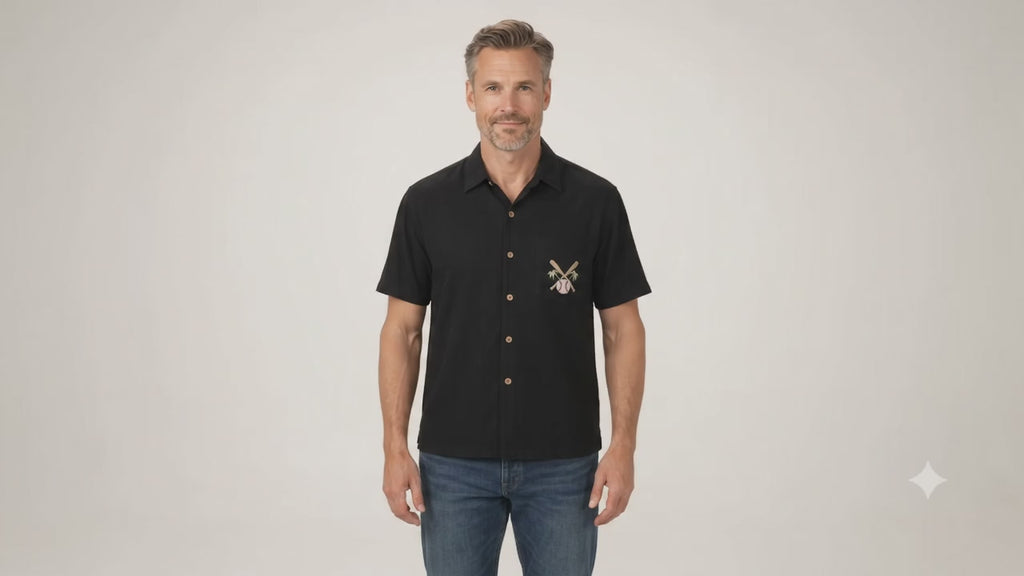 World Paradise Series Polynosic Camp Shirt by Bamboo Cay