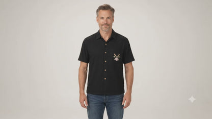World Paradise Series Polynosic Camp Shirt by Bamboo Cay