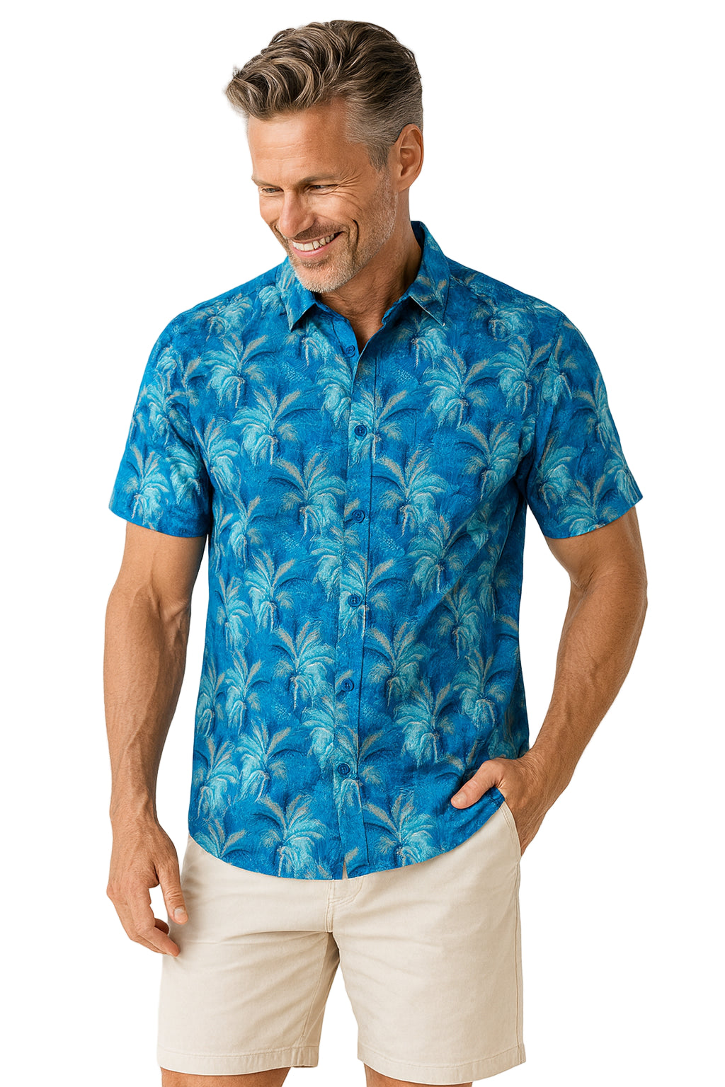 Windy Palms Print Shirt by Weekender