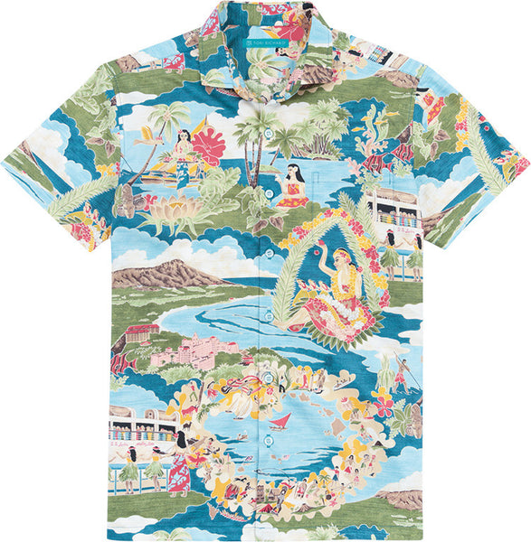 【Hawaii製】90s Tori Richard コットン・アロハシャツ Boat Day Aloha Cotton Lawn Shirt by Tori Richard – Captain's Landing