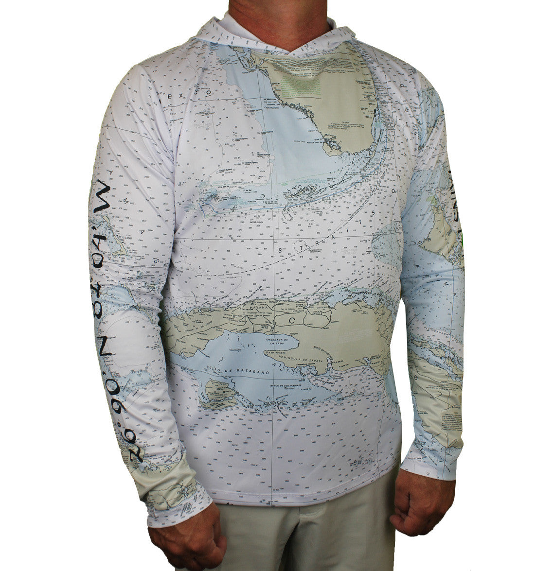 Charlotte Harbor Chart Map Performance Hoodie