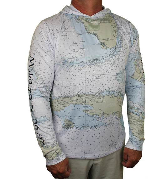 Charlotte Harbor Chart Map Performance Hoodie