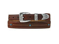 Cody Turquoise Taper Belt - Brown by Brighton