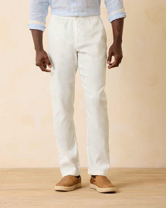 Beach Coast Linen Blend Elastic Waist Pants by Tommy Bahama