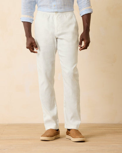 Beach Coast Linen-Blend Elastic-Waist Pants by Tommy Bahama