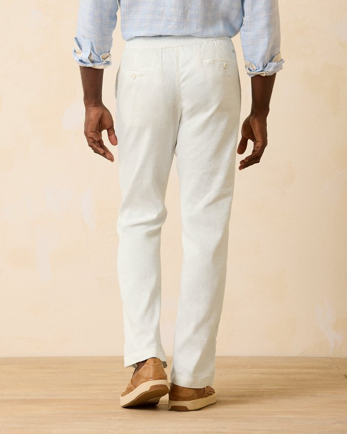 Beach Coast Linen Blend Elastic Waist Pants by Tommy Bahama