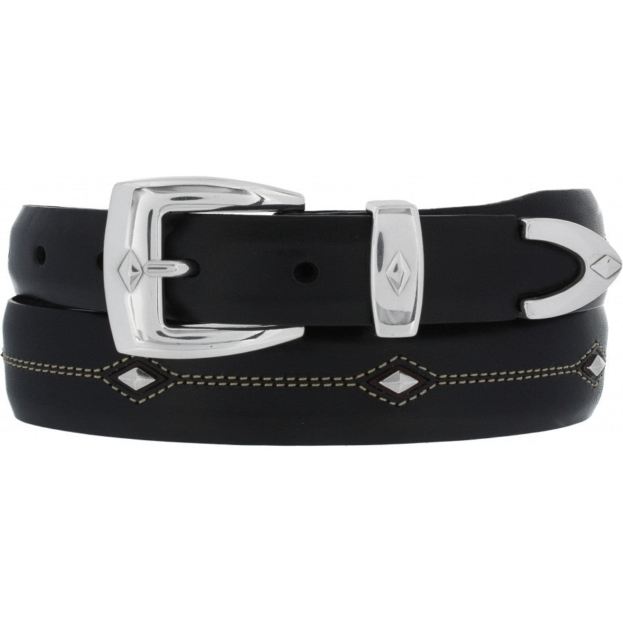 Denver Diamond Belt - Black by Brighton