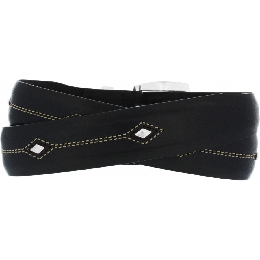 Denver Diamond Belt - Black by Brighton