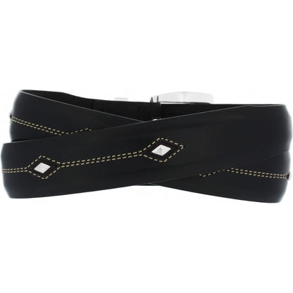Denver Diamond Belt - Black by Brighton
