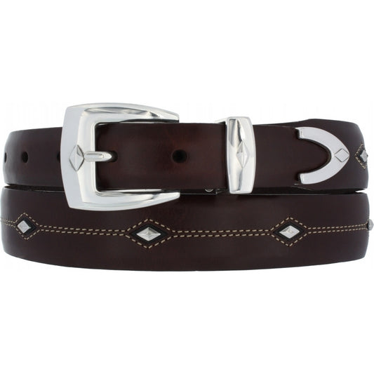 Denver Diamond Belt - Brown by Brighton