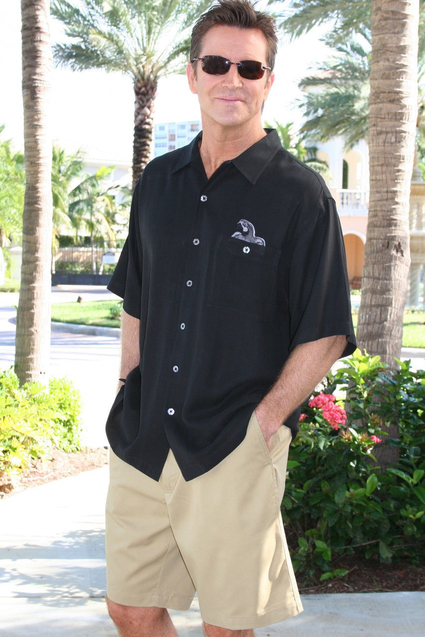 Polly Wants a Drink Embroidered Back Shirt by Weekender