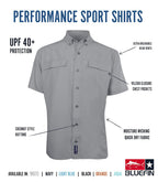 Short Sleeve Performance Sport Shirt by Bluefin