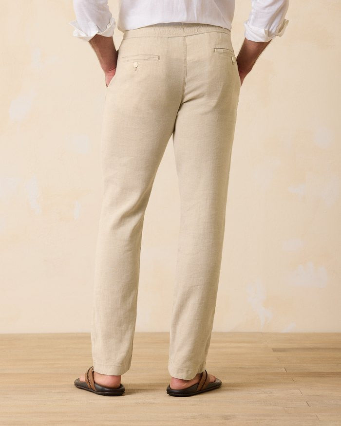 Beach Coast Linen Blend Elastic Waist Pants by Tommy Bahama