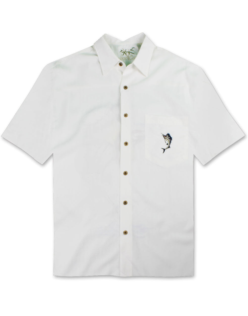 Sailfish Shootout Embroidered Polynosic Camp Shirt by Bamboo Cay