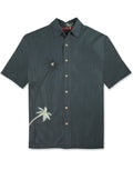 Elevated Palms Embroidered Polynosic Camp Shirt by Bamboo Cay
