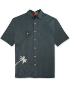 Elevated Palms Embroidered Polynosic Camp Shirt by Bamboo Cay