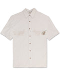 Lonely Pineapple Embroidered Polynosic Camp Shirt by Bamboo Cay