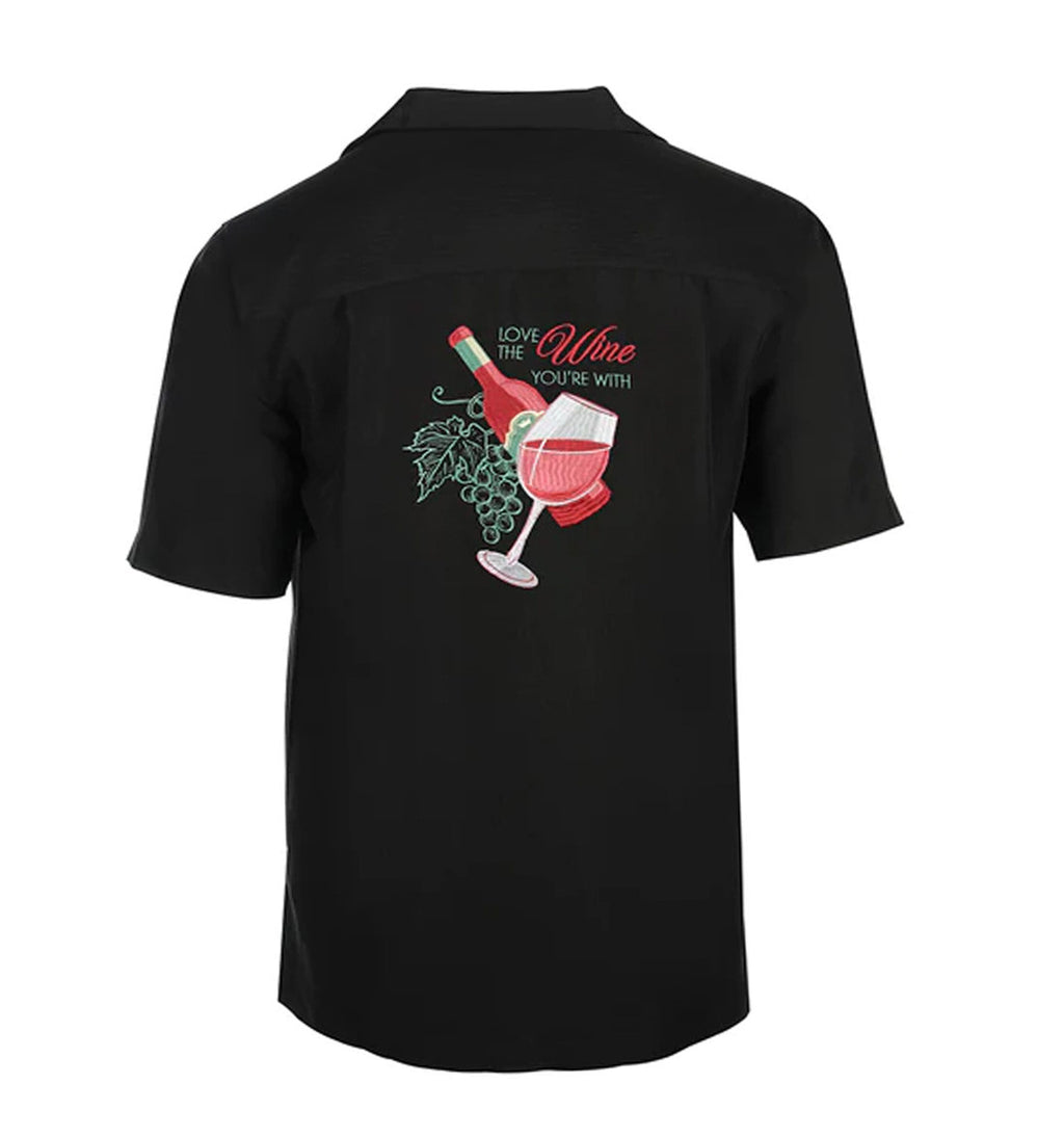 Wine Your With Embroidered Shirt by Weekender